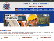 Tablet Screenshot of noahlewisinsurance.com